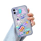 【Material PC + TPU】 Hecho de material PC + TPU, este lindo estuche esmerilado de dibujos animados es suave y duro, el marco es flexible y elástico, no daña el teléfono. Delgado y liviano, brinda una buena protección a su iphone 11, muy fácil de transportar y usar en daliy.