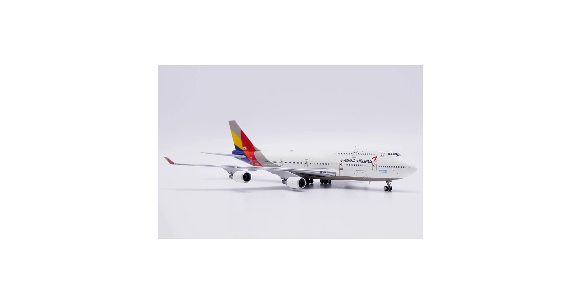 アシアナ航空　B747-400　1/200　旅客機模型　　C アシアナ航空 B747-400 1/200 旅客機模型 C IM] 模型 旅客機