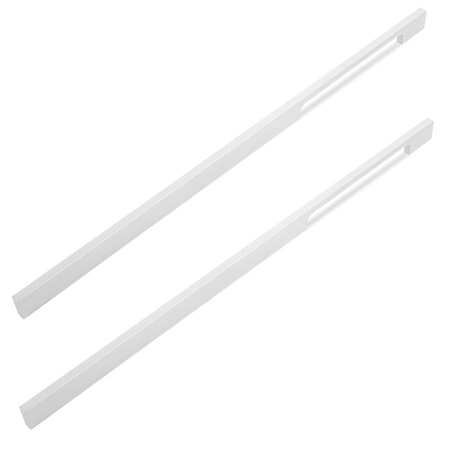 Aleación de Aluminio Manijas Para Muebles Tiradores Armarios Pomos Cajones Tiradores Cocina Manijas Tiradores de Puerta 2 Piezas (Aluminium,Length 1000mm)