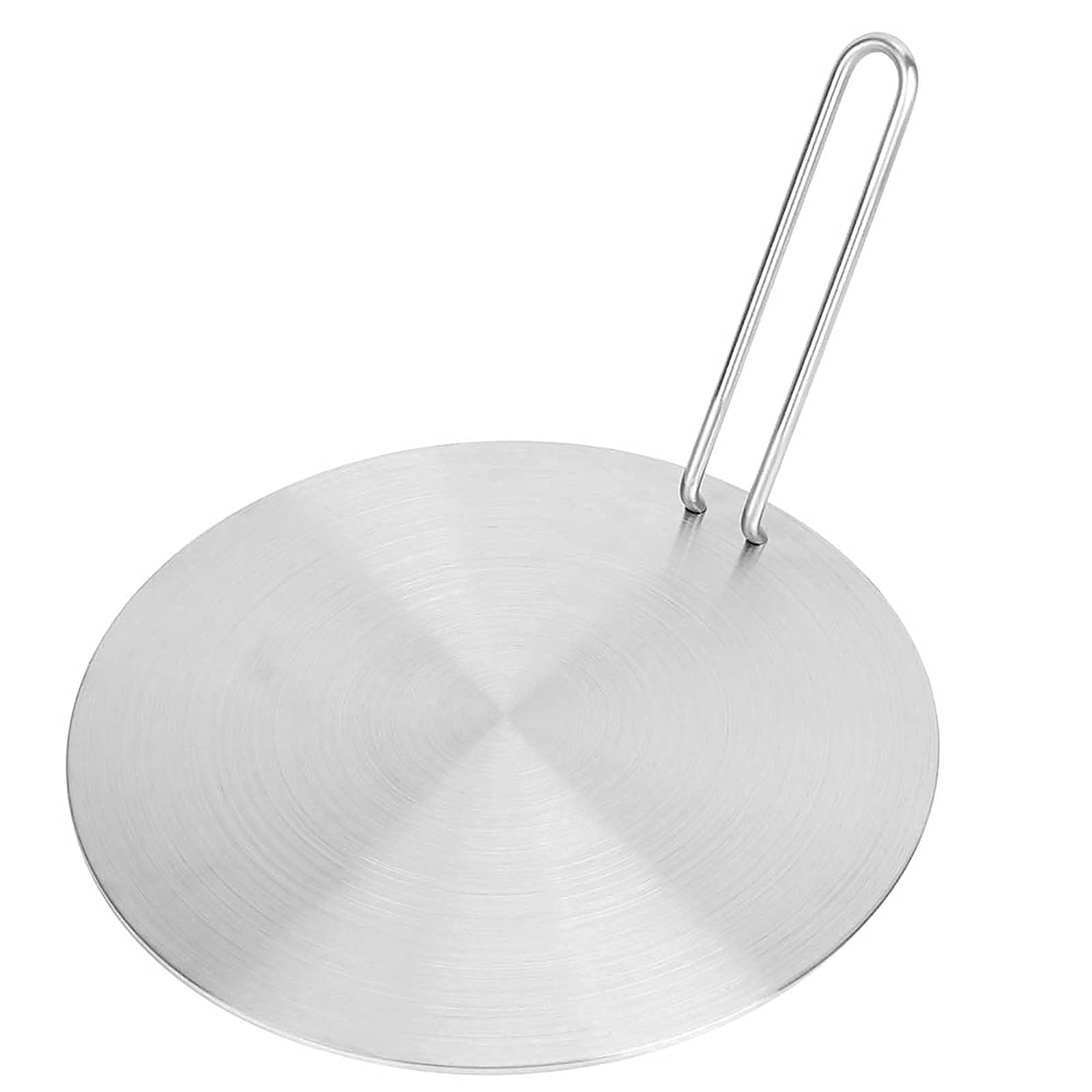Piastra per diffusore di calore in acciaio inox diffusore di calore a induzione adattatore convertitore piastra elettrica a gas (24cm)