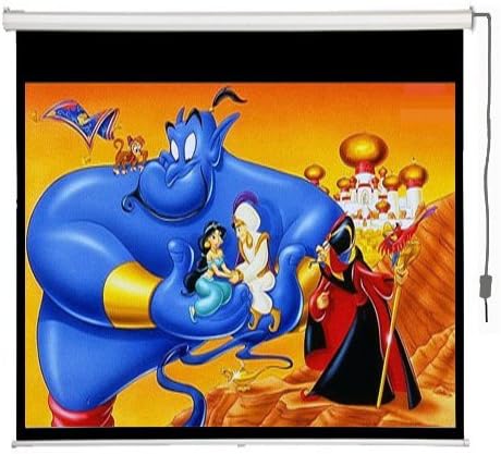Maxstar Screens Electric/Motorized Projector Screen, Image Size 80"x80",Diagonal 113", with Remote Control, Ready for 3D 4K / 8K Ultra HD, High Contrast for Home Theater & Gaming、Office Showroom,
