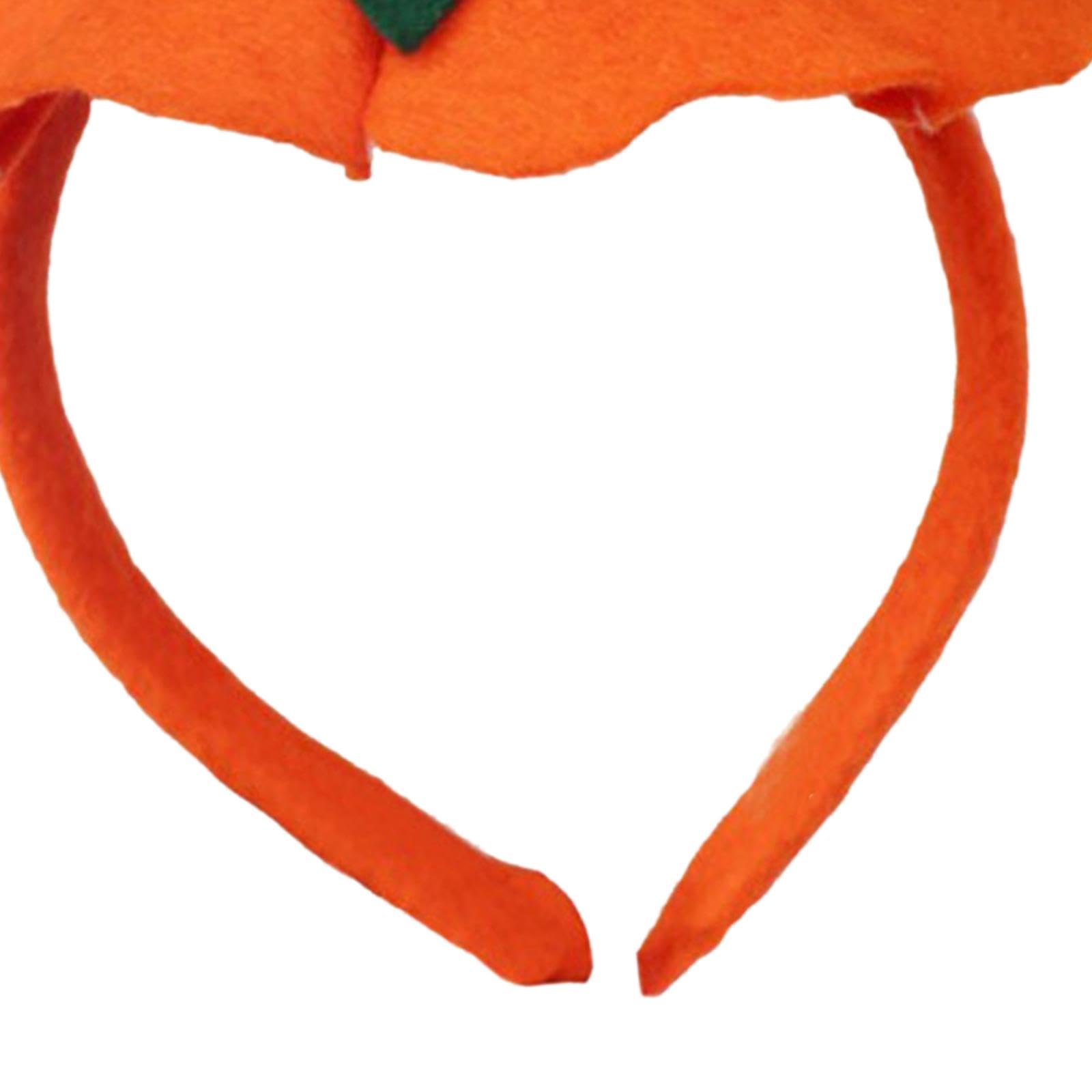 Halloween Kürbis Stirnband – Elastisches Haarband Für Party & Verkleidung (Orange)