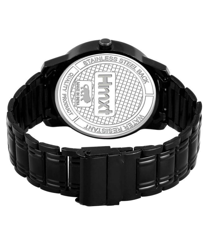 Image of HMXT-47 Bold Black Stainless Steel Series Men's Analog Watch