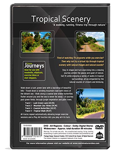 Fitness Journeys - Tropical Scenery 1, For Indoor Walking, Treadmill And Cycling Workouts #TOP1