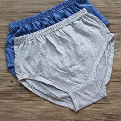 4-Pack Middle Elderly Men's Briefs Underwear Set Cotton Soft Seniors Men Panties Boxer Sports Shorts4