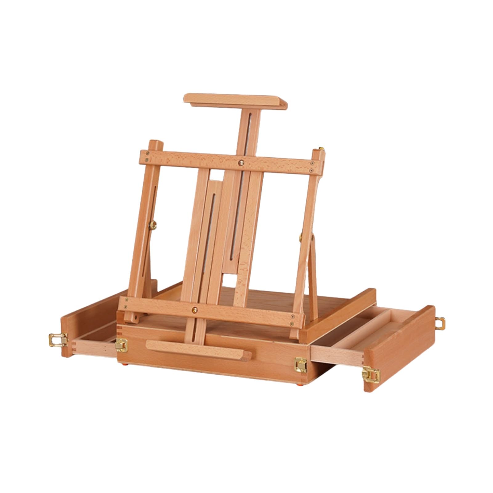 Chevalet de table en bois, chevalet de boîte à croquis portable pour peinture, support de dessin artistique pour débutants et professionnels, idéal pour une utilisation à la maison ou en studio