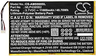 3.7V 11000mAh Replacement Battery for MaxiSys CV, MaxiSys MS908, MaxiSys MS908 Pro, MaxiSys MS908P, MaxiSys MS908P Pro, MaxiSys MY908, MaxiSys Pro, MS908CV, MS908S, MLP4395B2, MLP4795117-2P