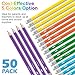 V-Opitos #2 Pre-Sharpened Wood-Cased Pencils, 50 Pack with Top Erasers, Bulk 2HB Pencils in Assorted Colors for School, Writing, Drawing and Sketching