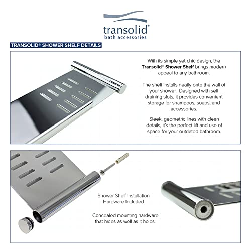 Transolid K-Ss17-Ssc-Pc Shower Shelf Kit - 17-In Shower Shelf/2 Corner Shelves, Polished Chrome #TOP2