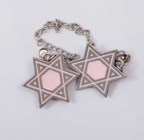 Star of David Tallit Clip - Pink