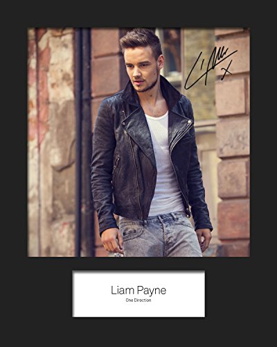 Liam Payne - One Direction #1 | Foto montada, reimpresión de Firma | Tamaño 10x8 para Marcos de 10x8 Pulgadas | Máquina Cortada | Exhibición de la Foto | Presente, Regalo, Coleccionable