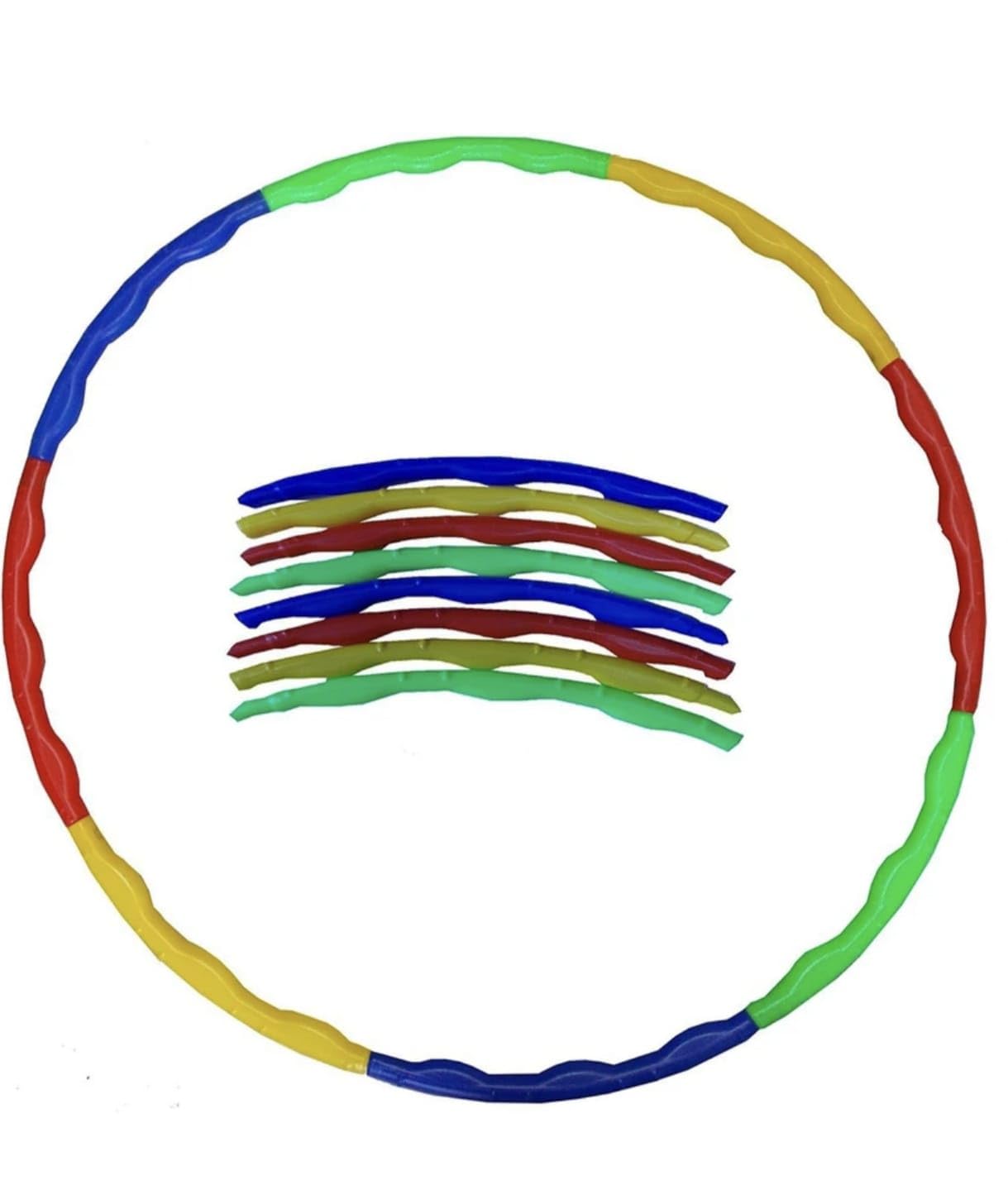 Detachable Hula Hoop, Multicolour, Plastic, 8 Sections, Exercise Ring for Kids and Adults-image-4