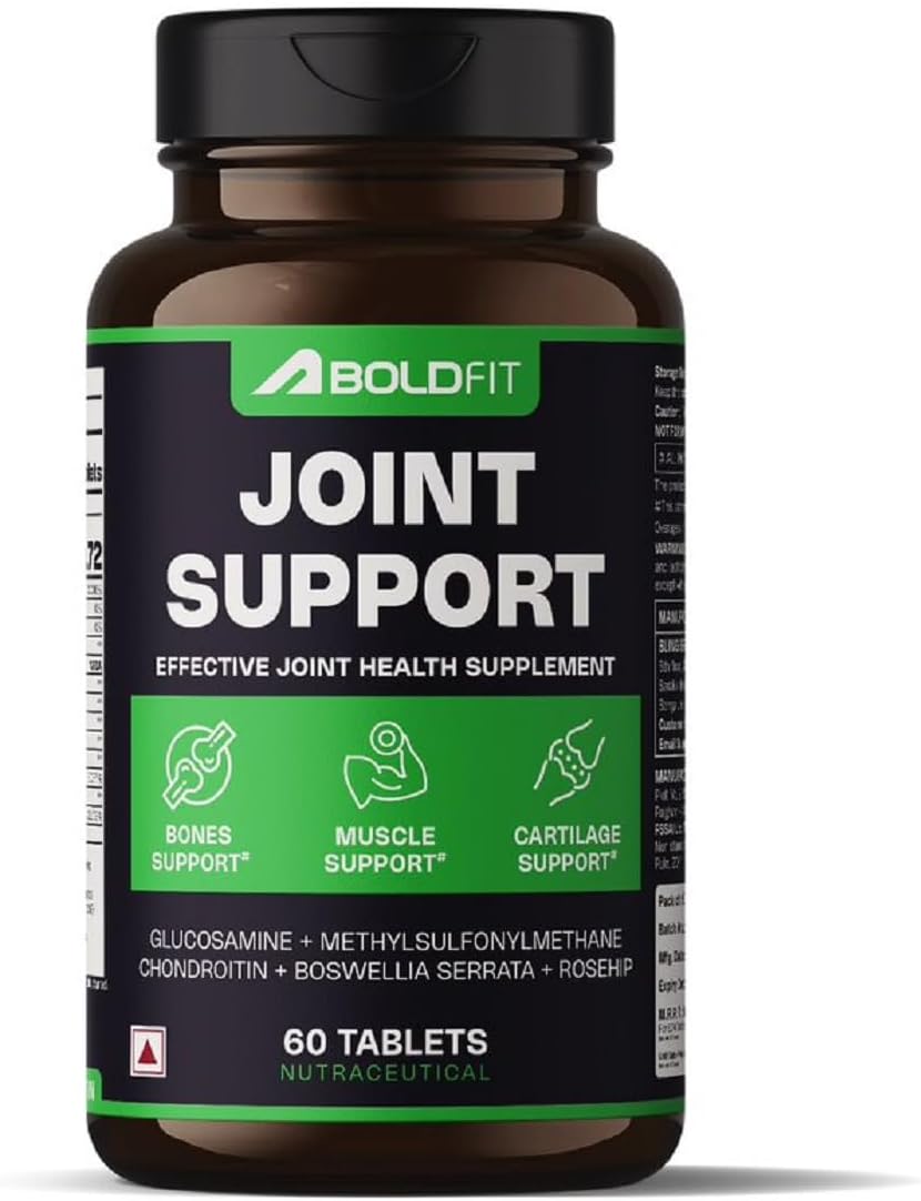 Joint Support Tablets | Glucosamine Chondroitin MSM with Turmeric & Boswellia | Knee & Joint Pain Support Supplement | Cartilage, Bone & Mobility Health | 60 Tablets