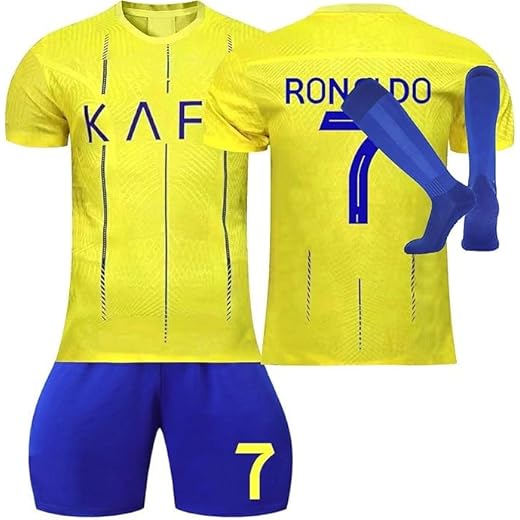 Maillot Foot Enfant et Adultes, Ensemble Foot Enfant Nouveaux Home/Away Soccer Jersey, Maillot de Football Jersey Set survetement T-Shirt Short Et Chaussettes Garçon Vêtement Sport