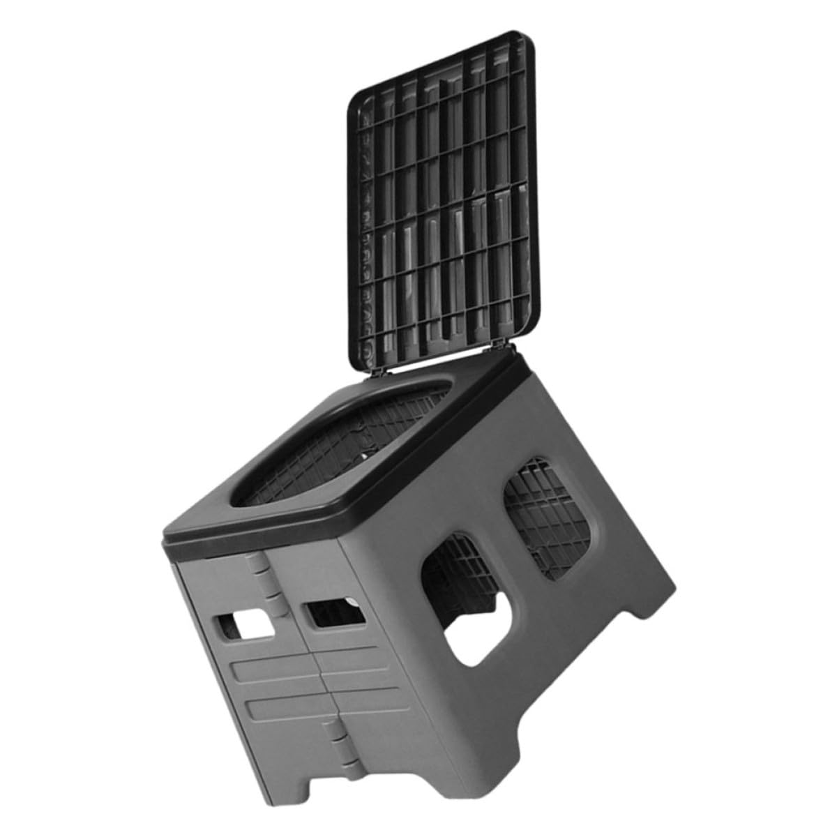 Cabilock Inodoro Portátil Plegable para Coche y Camping Tapa Material PP Duradero Compacto y Fácil de Transportar Orinal de Viaje Multifuncional para Exteriores y Emergencias