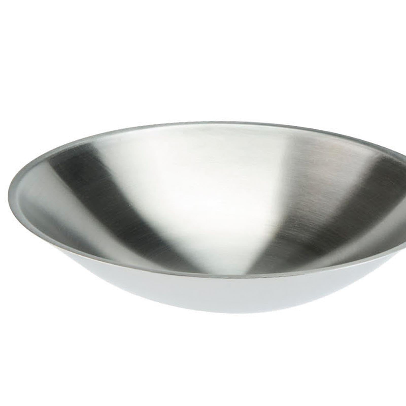 SKK großer professionaler Wok Ø 36 cm - runde Wokpfanne Induktion aus 18/10 Edelstahl - rostfreie Schwenkpfanne mit rundem Boden