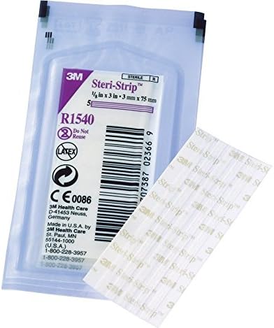 3M Steri-Strip Reinforced Skin Closures, 3mm x 75mm, Pack of 10