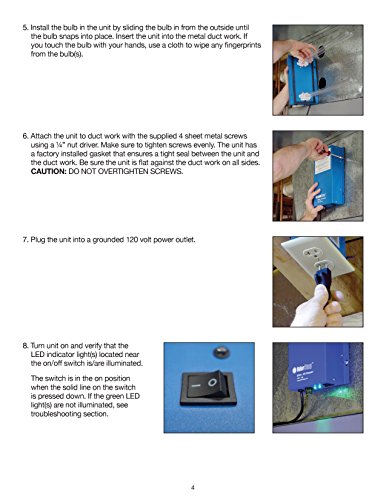 Odorstop Os7212 Uv Air Purifier With 12-In Bulbs #TOP6