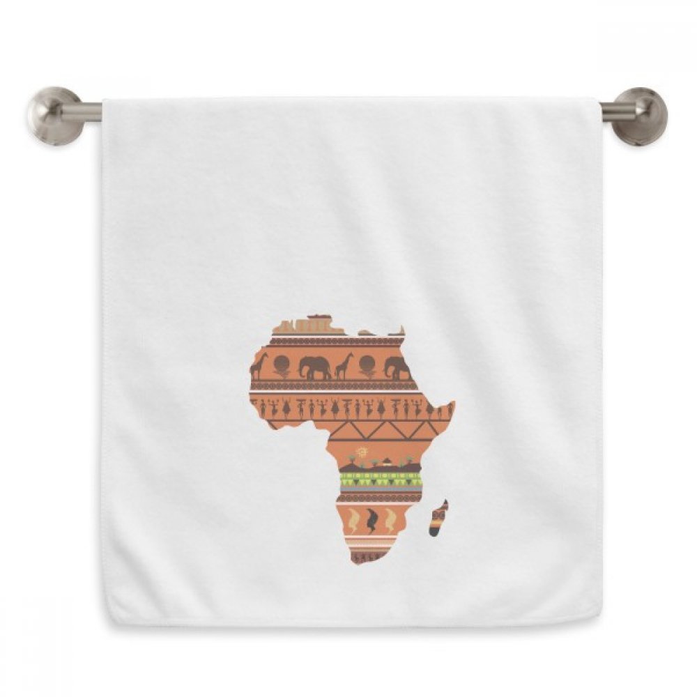 Serviette de toilette Afrique blanche idéale pour le sport et la salle de bain