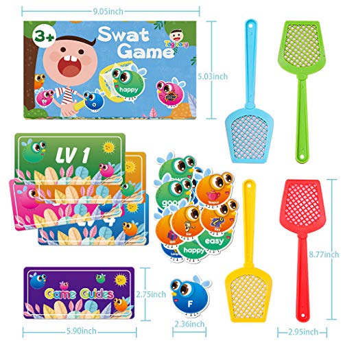 Sight Words Game for Kids Learning Educational Alphabet Toy Cards Game for Age 3,4,5,6,7 Children Visual, Tactile and Auditory Learning Toys for Boys Girls.(122Pcs) - Thumbnail 2