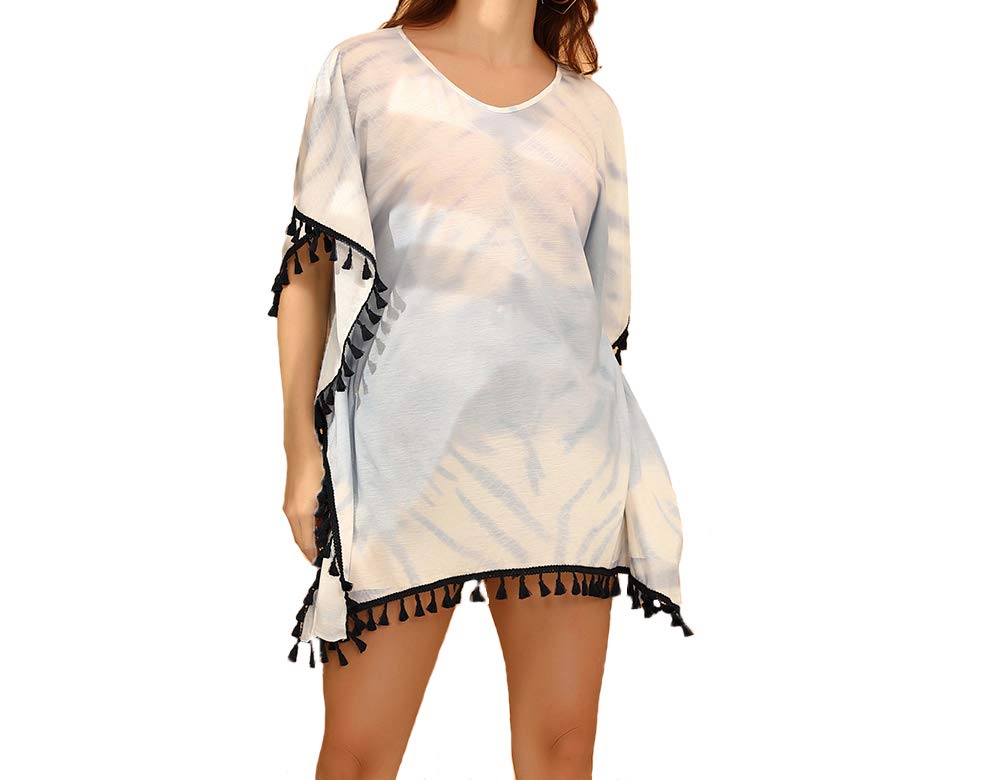 LEOWISE Womens Tie Dye Swimsuit Cover Ups Bikini Beach Bathing Suit Coverups