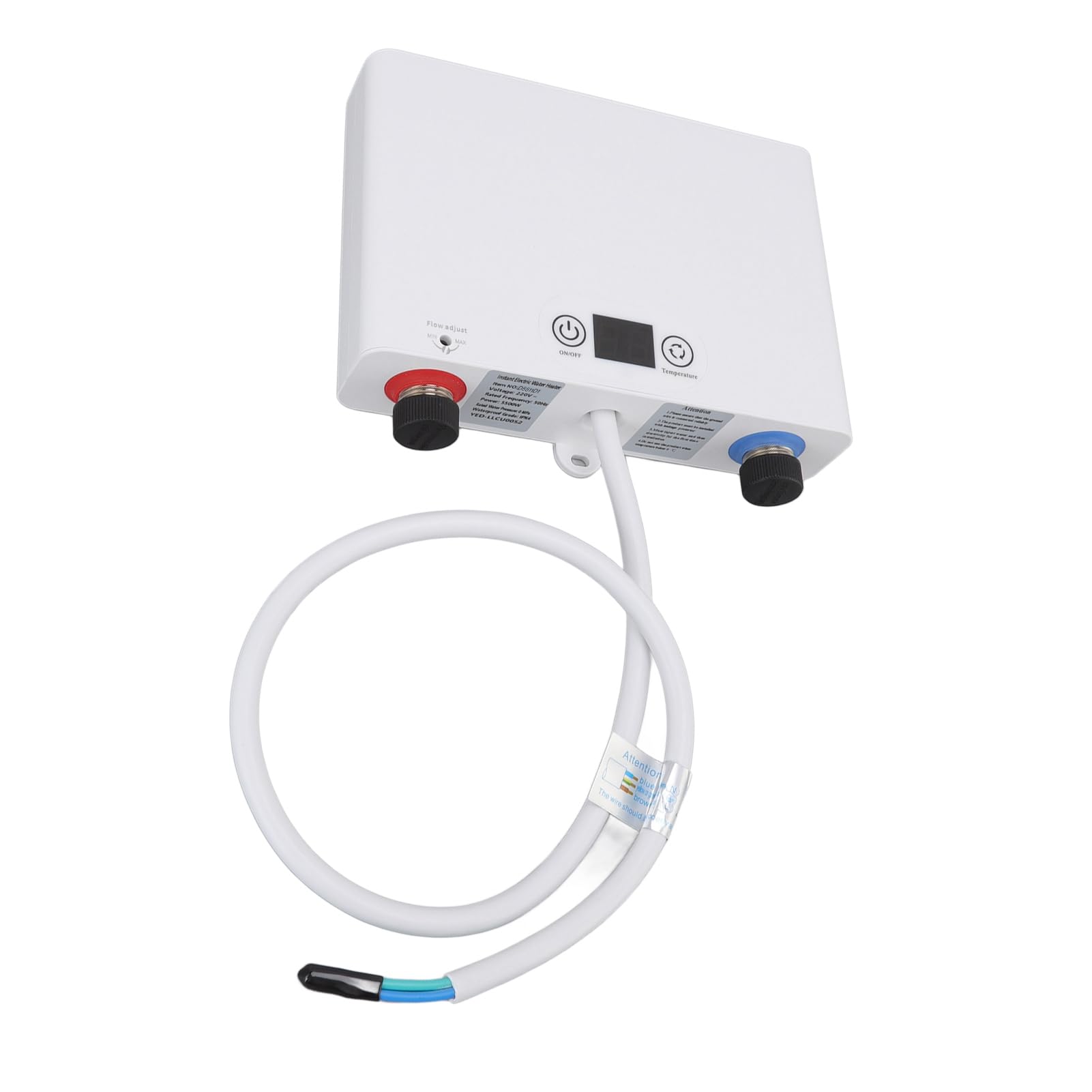 Podgrzewacz Wody Przepływowy 5500W, Elektryczny Bez Zbiornika,