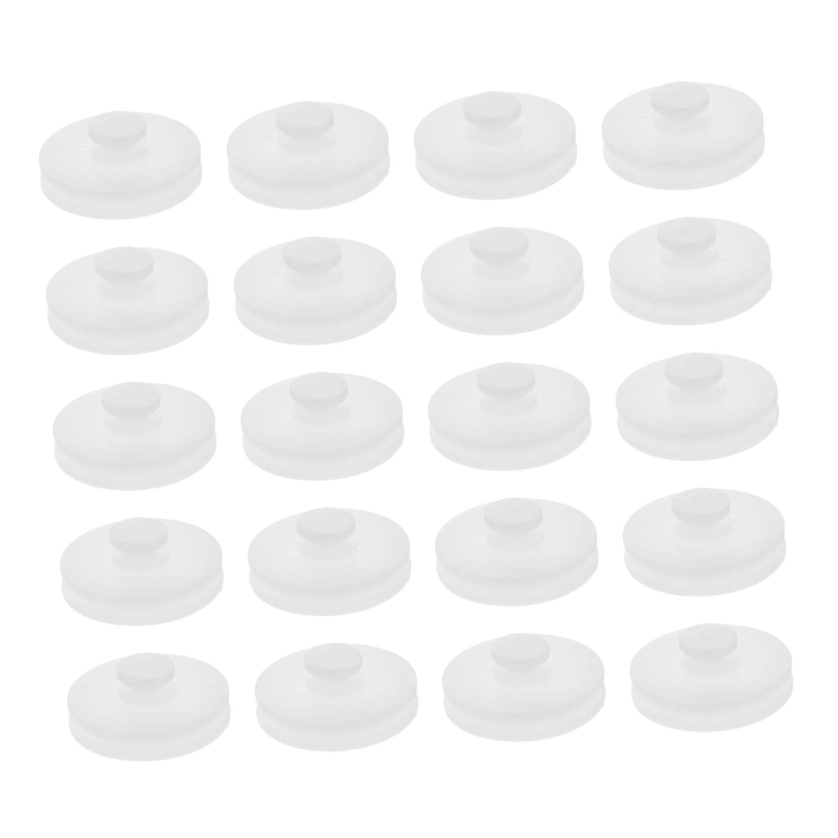 Cabilock 20pcs Set of DIY Gear Band Pulley Plastic Lifting Pulley Small Gears Belts Versatile for Motor Model Assembly