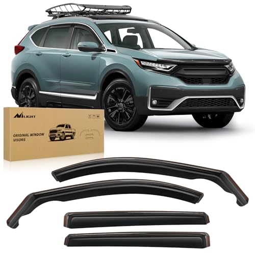 Image of Nilight Window Rain Guards for Honda CR-V 2017-2022, in-Channel, 4PCS