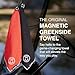 Ghost Golf Magnetic Towel (Greenside) - Premium Ultra-Absorbent Microfiber Golf Towel with Magnet for Golf Carts or Clubs - 18
