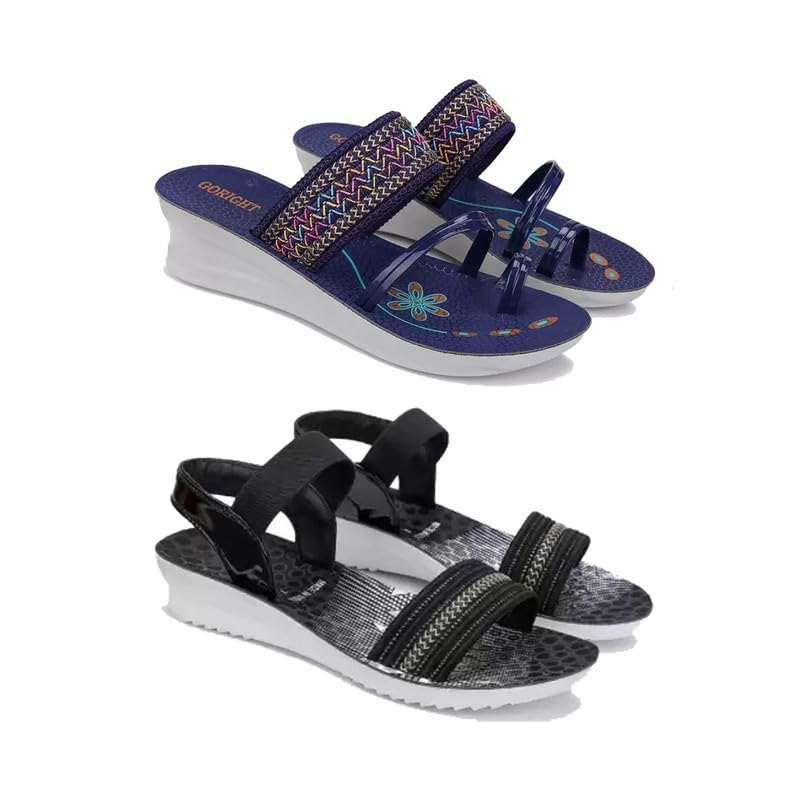 Premium Comfortable Regular Wear Stylish Flats Fashion Sandal for women's & Girls-COMBO(2)-1947-1931-image-49