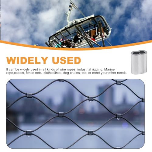 Alahugyef US-069 Aluminum Crimping Loop Sleeve For Wire Rope Sleeves thumb #3