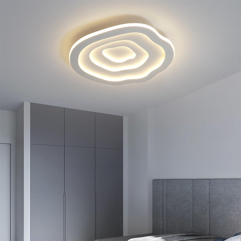 Nowoczesne lampy sufitowe LED nowoczesne oprawy sufitowe klosze akrylowe lampy do salonu lampy sufitowe z regulacją jasności bez migotania z pilotem 3000K–6000K do salonu sypialni