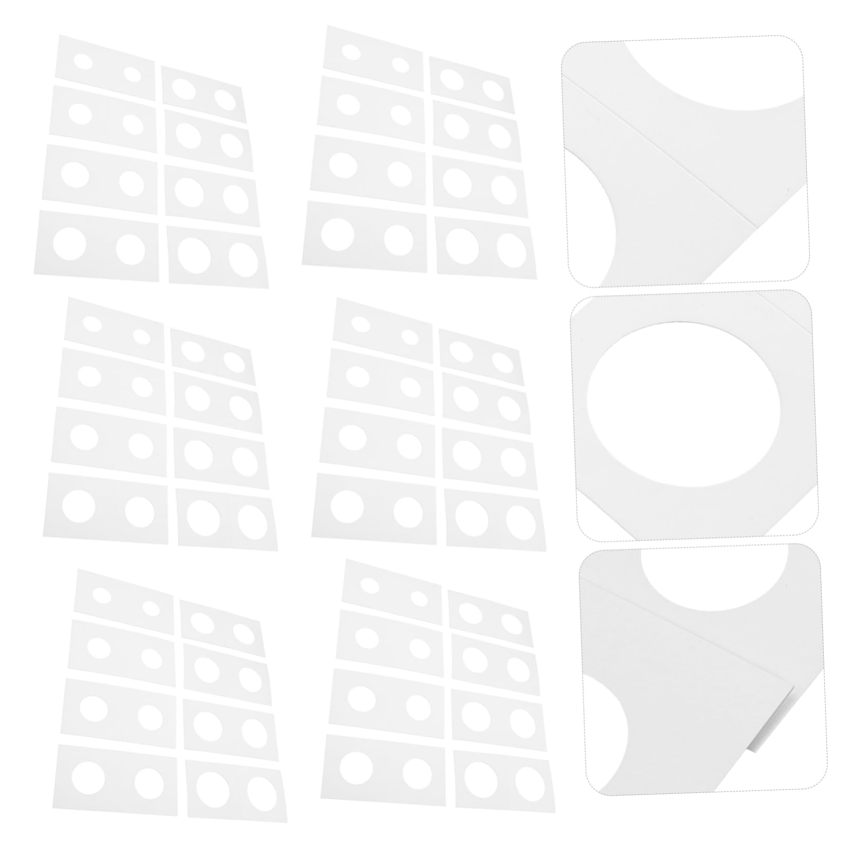 DOITOOL Portamonedas de Papel Surtido para Coleccionistas, 8 Tamaños Variados (50 Piezas Cada Uno), Organizador de Monedas y Contenedor de Cartón para Almacenamiento y Colección de Monedas