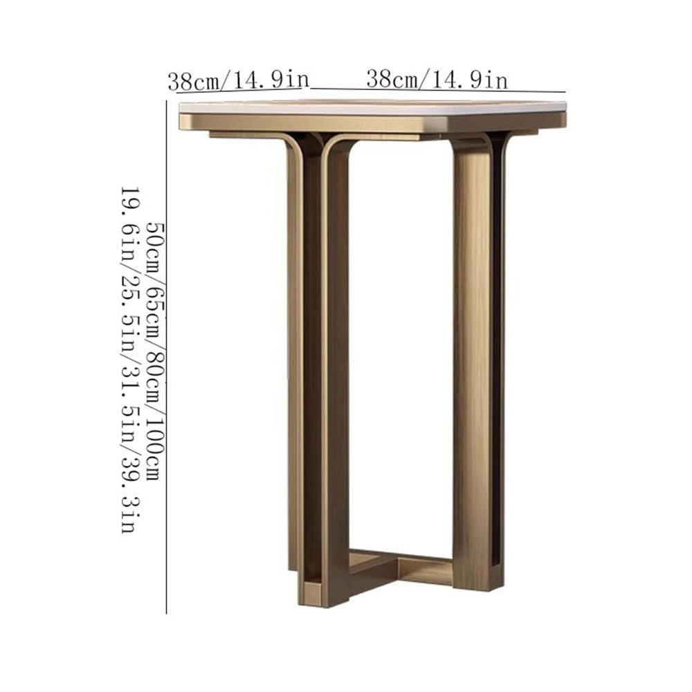 Puesto de Plantas Estante for bonsáis con Placa de Roca de Lujo y luz, Soporte de Acero Inoxidable for Suelo, for Sala de Estar y for Interiores.(XS)