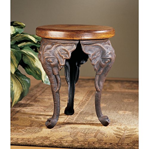 Design Toscano Sp16060 Three Elephants Of Timbe Sculptural End Table,Brown #TOP1