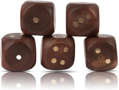 Miniatura 6 de Hecho a mano de madera 5 dados caja titular agitador de dados lanzador de dados portátil taza cinco dados juego juego juego caja de almacenamiento