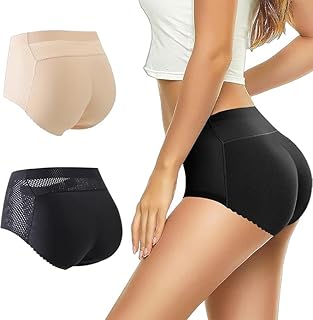 سروال داخلي نسائي مبطن لرفع المؤخرة وتعزيز الورك، بدون خياطة لتشكيل الجسم والتحكم في البطن. شورت مثير بارتفاع خصر متوسط ومبطن بالإسفنج لتوفير دعم ومظهر أنيق وجذاب