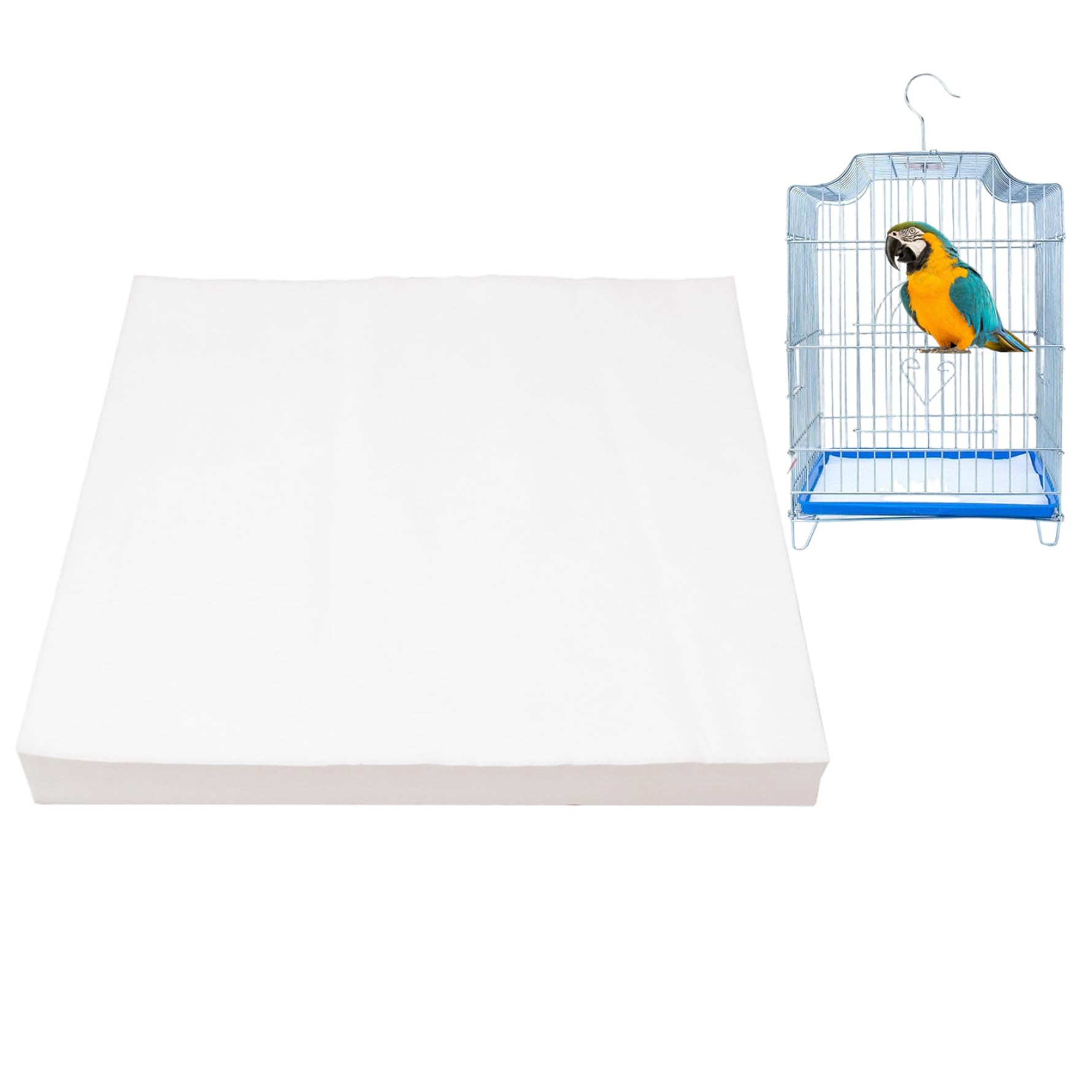 Tapis cage à oiseaux découpables pour un salon propre et des perroquets épanouis au quotidien