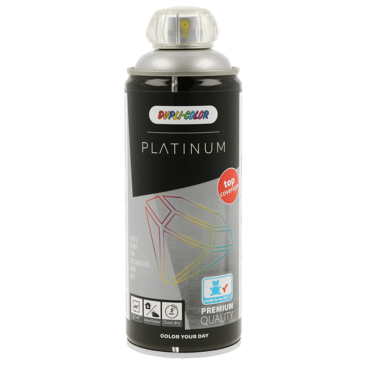 DUPLI-COLOR Lackspray Aerosol Platinumweißaluminium seidenmatt 400 ml