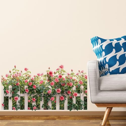 Vinilo Decorativo Rosa para Pared 60 cm x 30 cm miniatura 2
