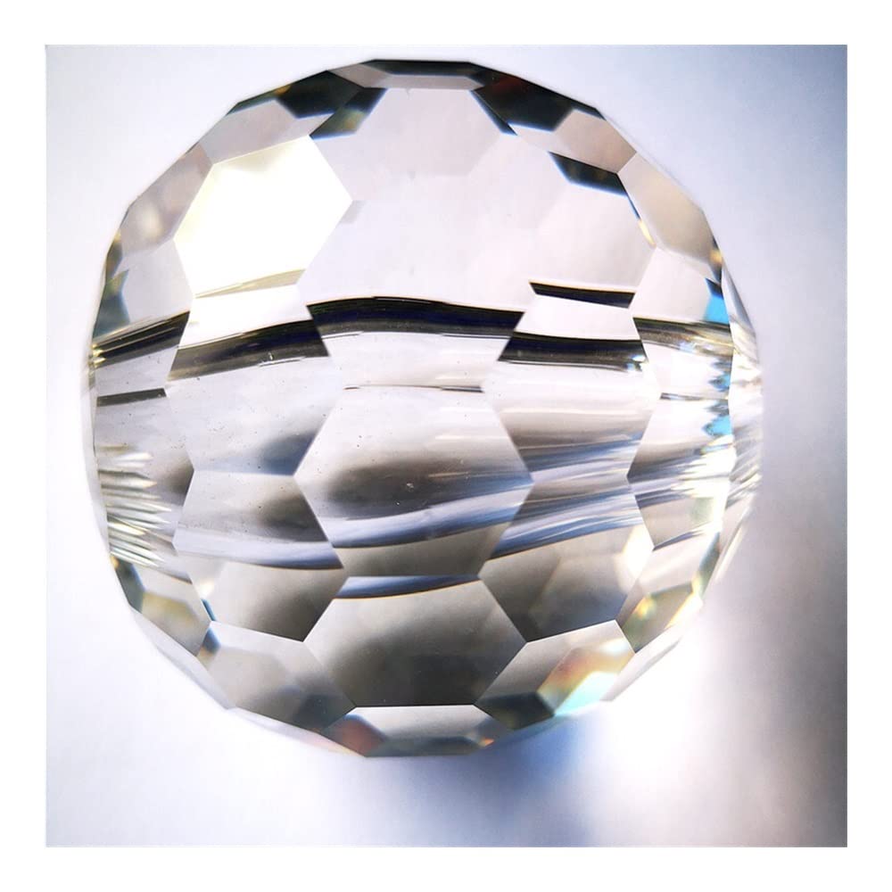 Hängekristalle Prismen 80mm Kronleuchter Kugel K9 Kristall Kronleuchter Zubehör Honeycomb Facettiertes Glas for Kronleuchter Zubehör Beleuchtungsteile Tischlampenteil Hängekristalle Kristalle für Deko