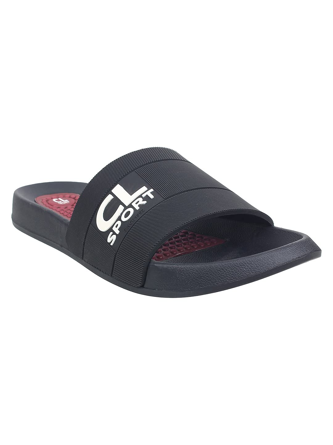 Carlton London SportsMen's Cl-f-m-205_Black-Maroon Slipper