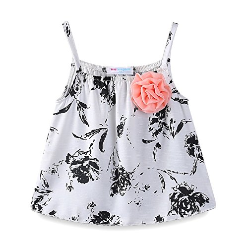 Image of Mud Kingdom Toddler Girls Sleeveless Tank Top and Shorts Set 2 Piece Floral Casual Summer Outfits