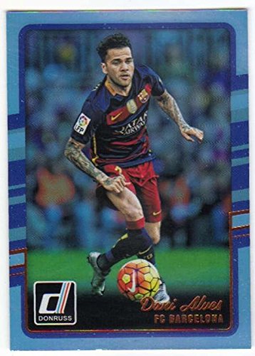 2016 Donruss Holographic #24 Dani Alves FC Barcelona Soccer Card