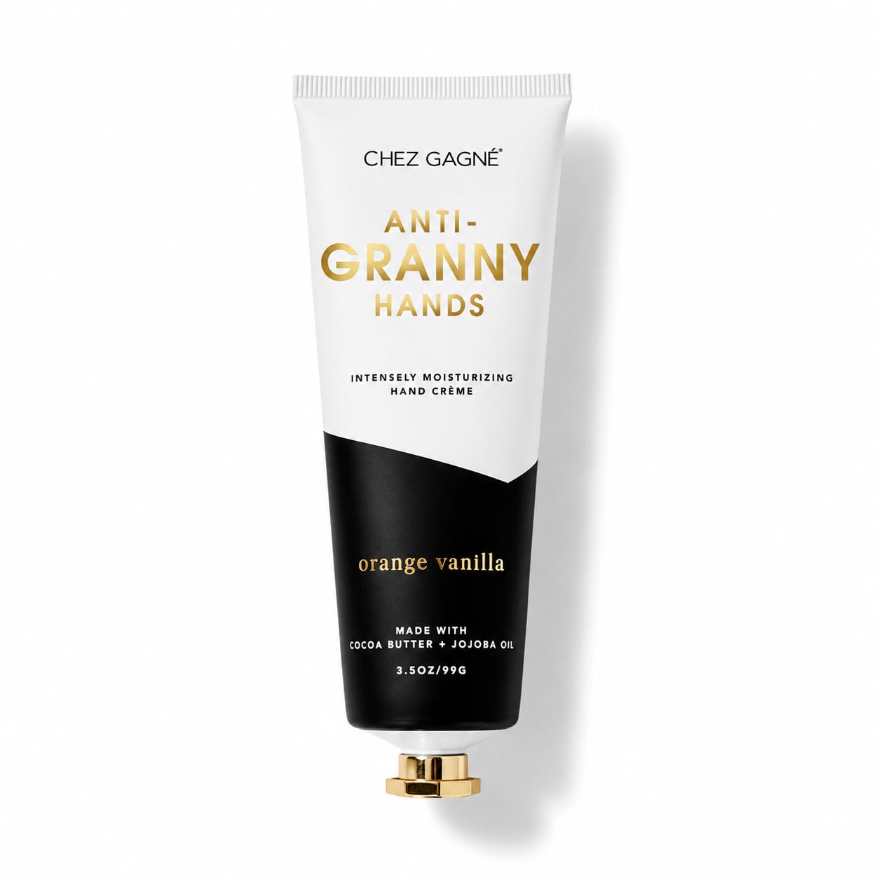 Chez Gagné Intensiv feuchtigkeitsspendende, vegane Handcreme (96 ml), Jojobaöl, Kakaobutter, nicht fettend, schnell einziehend, hergestellt in den USA, Anti-Oma-Hände, Muttertag, lustiges Geschenk für