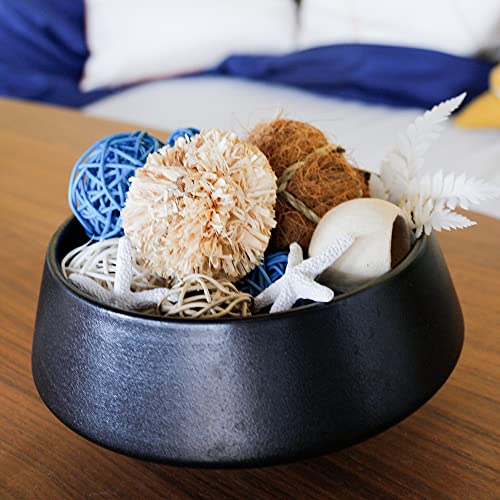 Qingbei Rina Blue Decorative Balls,Assorted Wicker Rattan Balls,Spring Bowl Vase Fillers for Centerpieces,Decorative Orbs Woven Spheres,Home Table Party Decor,Gifts - Image 5