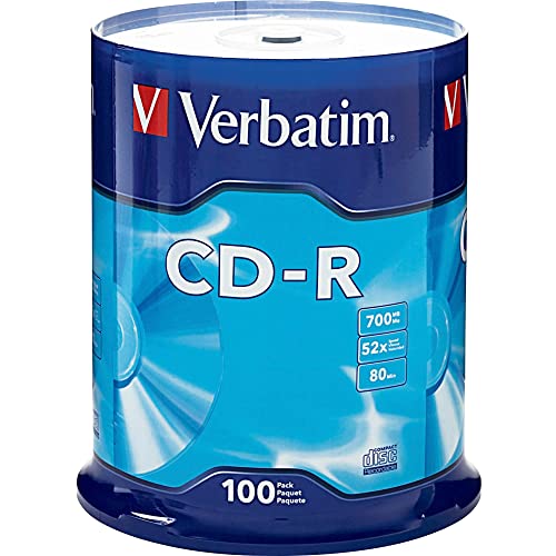 Verbatim Standard 120mm CD-R Media 700 MB 100