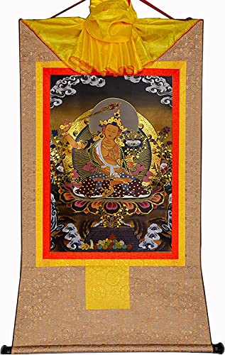 Buda de la Sabiduría Manjushri: Conecta con la paz interior en este tapiz vintage