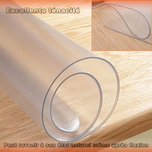 Nappe ronde transparente de table pour vos soirées poker extérieures