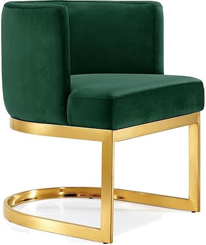 Miniatura 5 de Meridian Furniture Gianna Collection Modern | Silla de comedor tapizada de terciopelo contemporáneo con marco de metal cromado pulido, 24 pulgadas